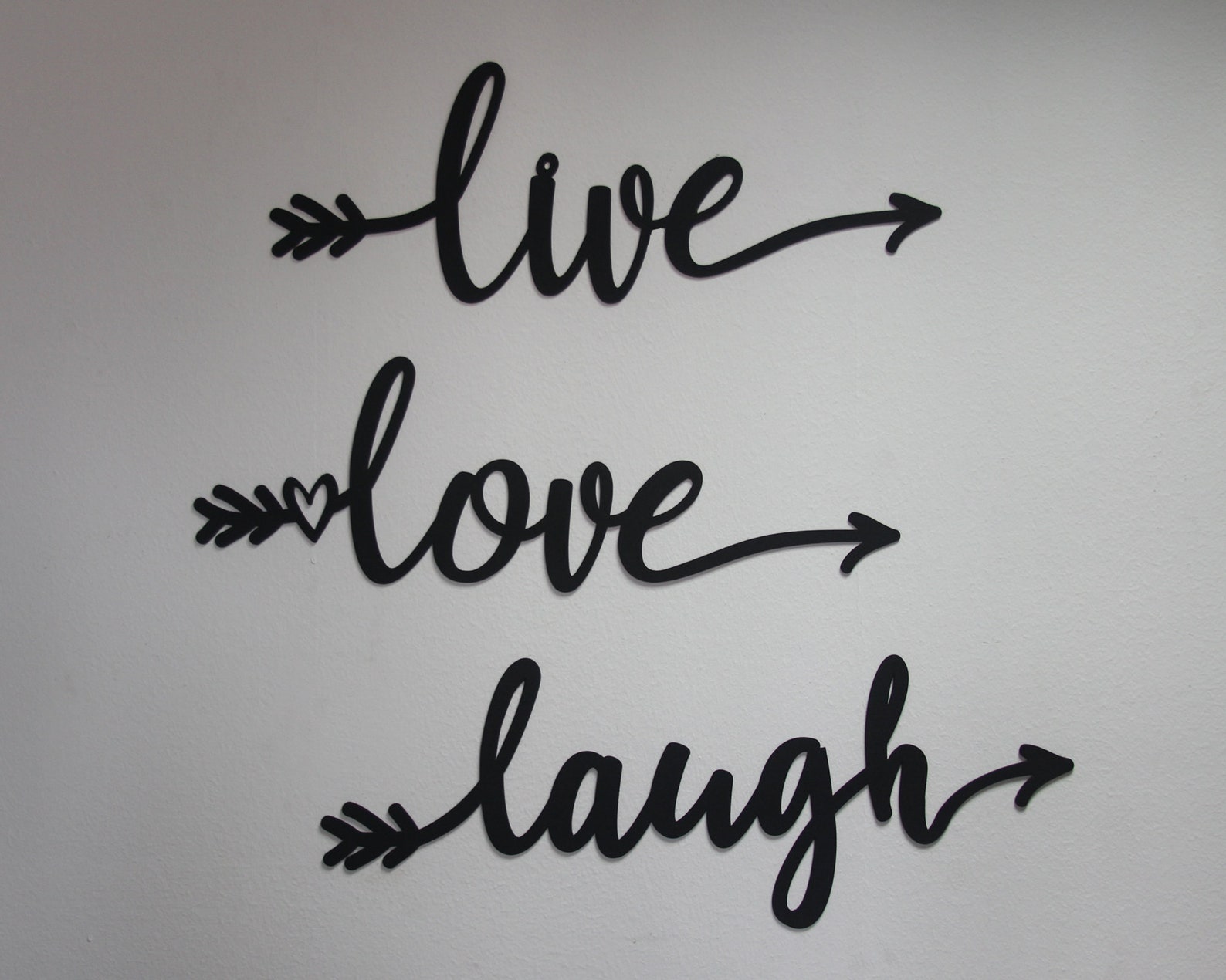 Metal Live Love Laugh Sign Metal Wall Art Metal Wall Decor Etsy