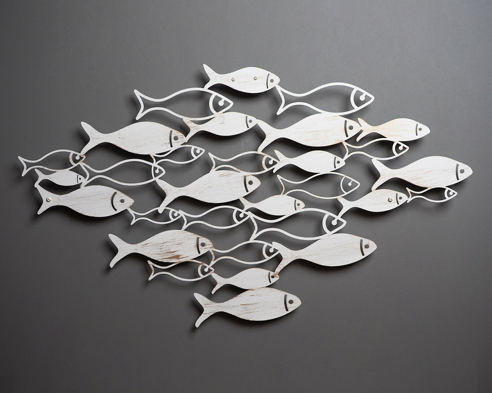 Metal Wall Art School of Fish Wall Decor Metal Fish Wall Etsy
