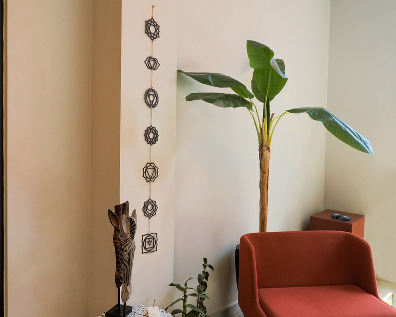 Wall Hangings, Chakra Wall Hanging, Spiritual Decor, Chakra Wall Art, Metal Wall Art, Wall Decor, Home Decor