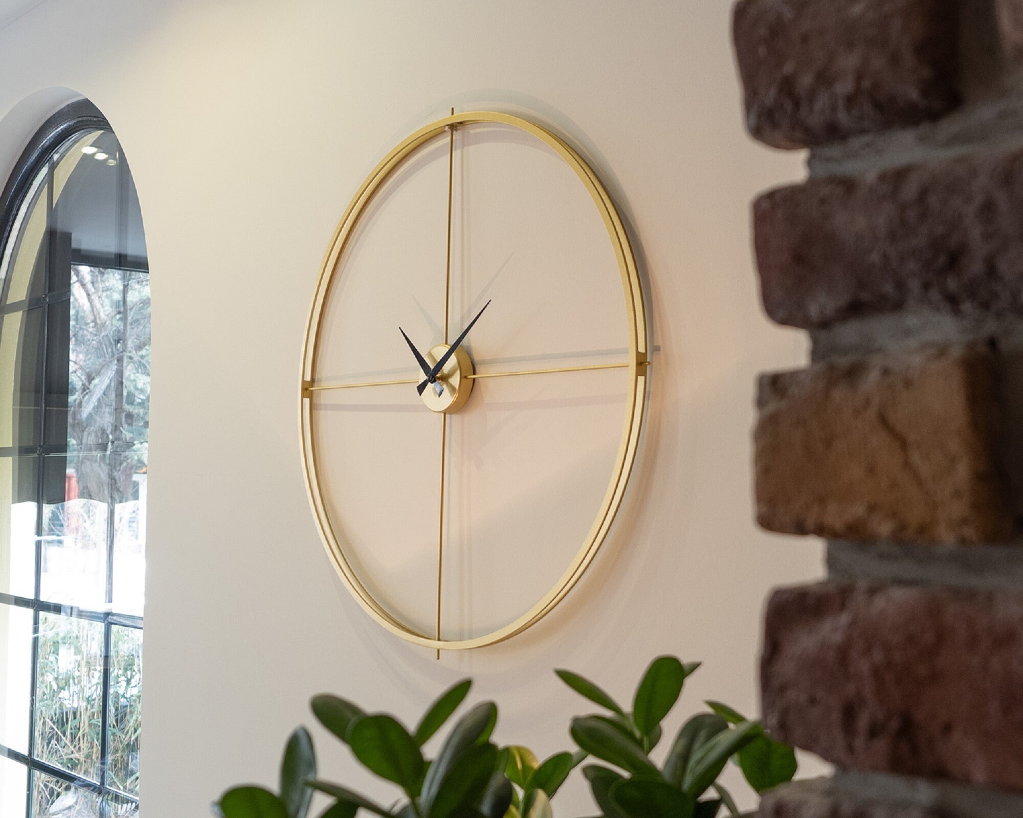 Modern Metal Wall Clock Large Wall Clock Silent Clocks for - Etsy UK