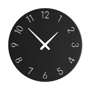 Horloge murale en métal 16 pouces avec reliure, horloges minimalistes pour mur, décoration d&#39;intérieur moderne, horloges murales, horloge murale en métal, décoration de salon, tentures murales