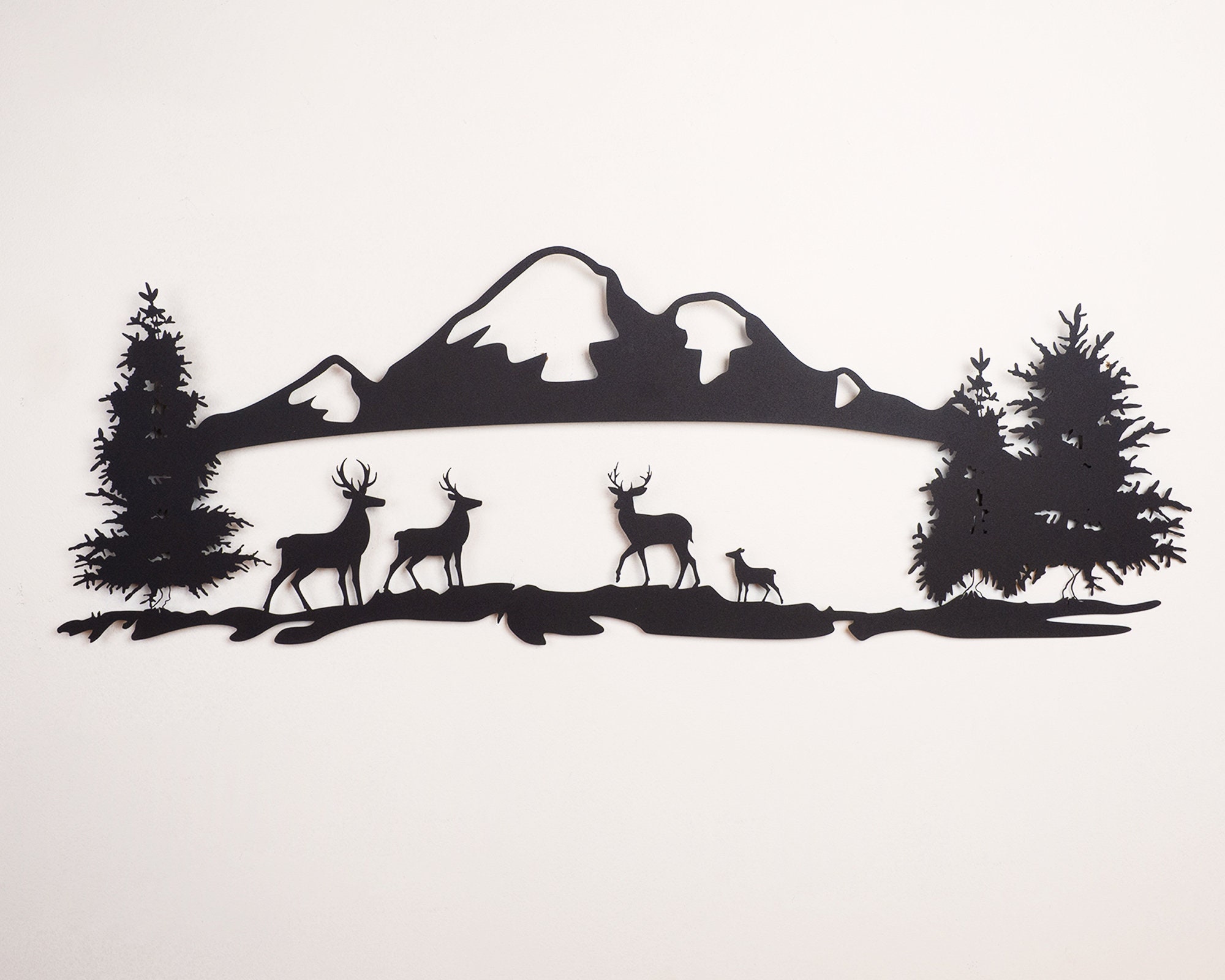 Metal Mountain Range Wall Art Metal Wall Art Metal Wall Etsy