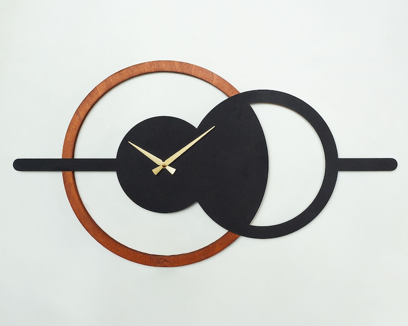 Modern Wall Clock, Geometric Wall Clock, Home Decor, Wall Clock