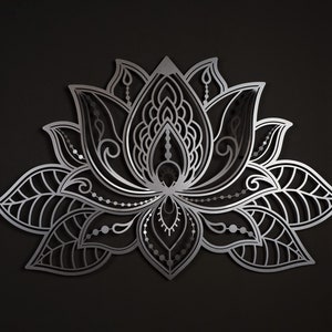 3D Mandala Metal Wall Art, Wall Decor for Living Room, Lotus Flower Wall Art, Home Decor, Gold Large Wall Art, Wall Hanging, Spiritual Decor, Wall Art, Wall Decor, Home Decor, Living Room Decor