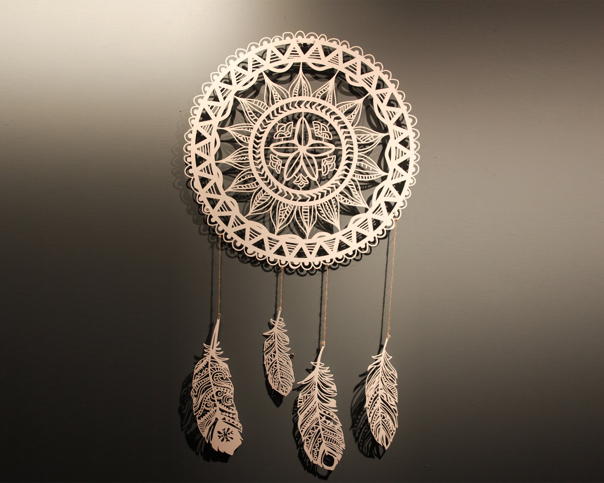 Metal Dream Catcher Mandala Wall Art Bedroom Wall Decor Etsy