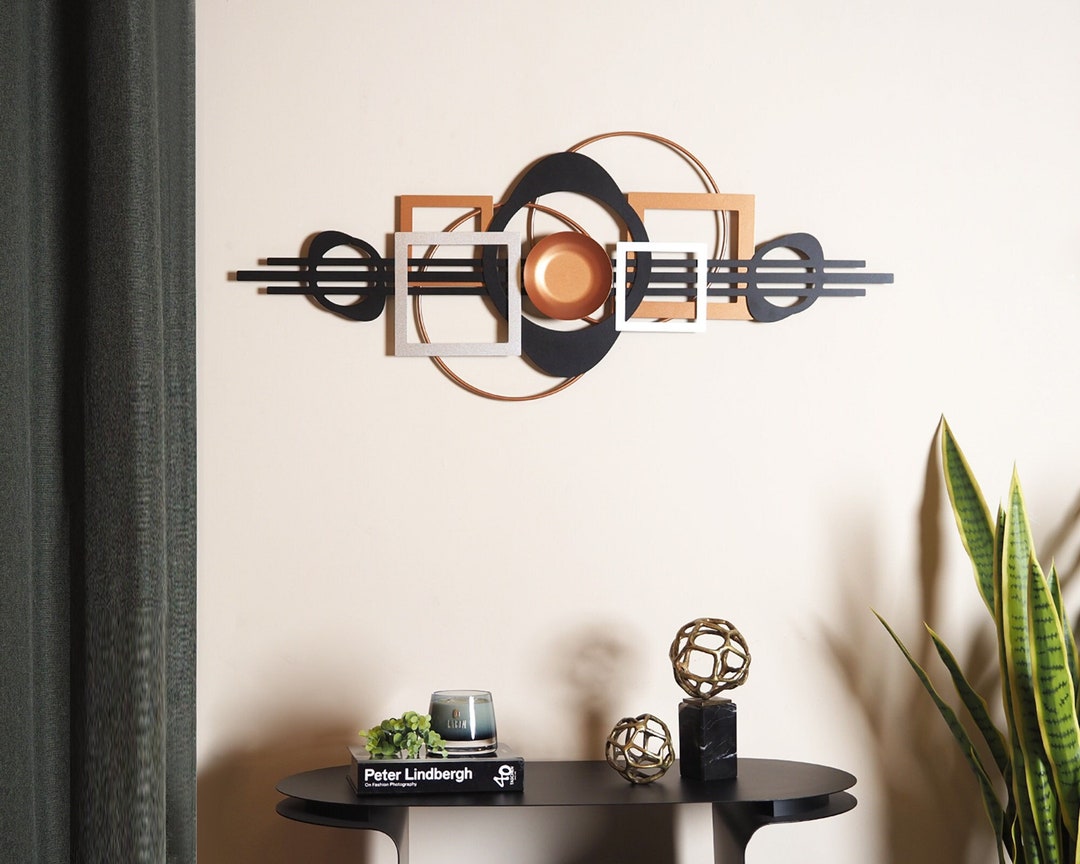 Harmony Metal Wall Art, Modern Wall Decor, Geometric Wall Art, Unique Wall Decor, Colorful Wall
