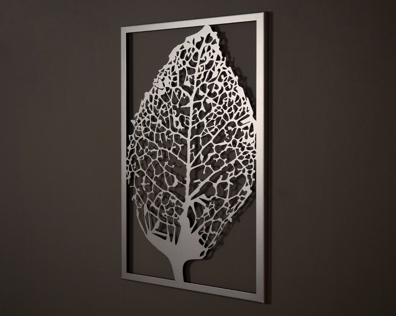Metal Leaf Wall Art Metal Wall Decor Black Metal Wall Art Etsy