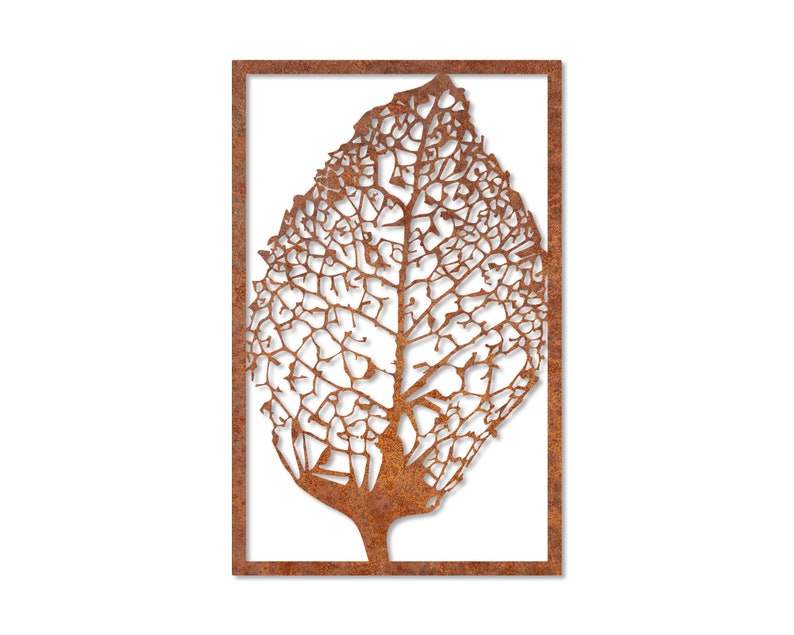 Metal Outdoor Wall Art Rusted Metal Wall Art Rustic Wall Etsy