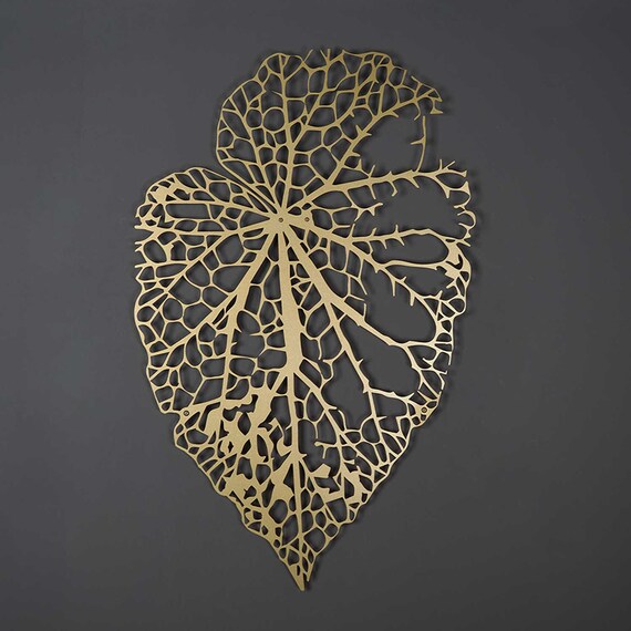 Leaf Metal Wall Art Unique Wall Decor Leaf Wall Art Metal - Etsy