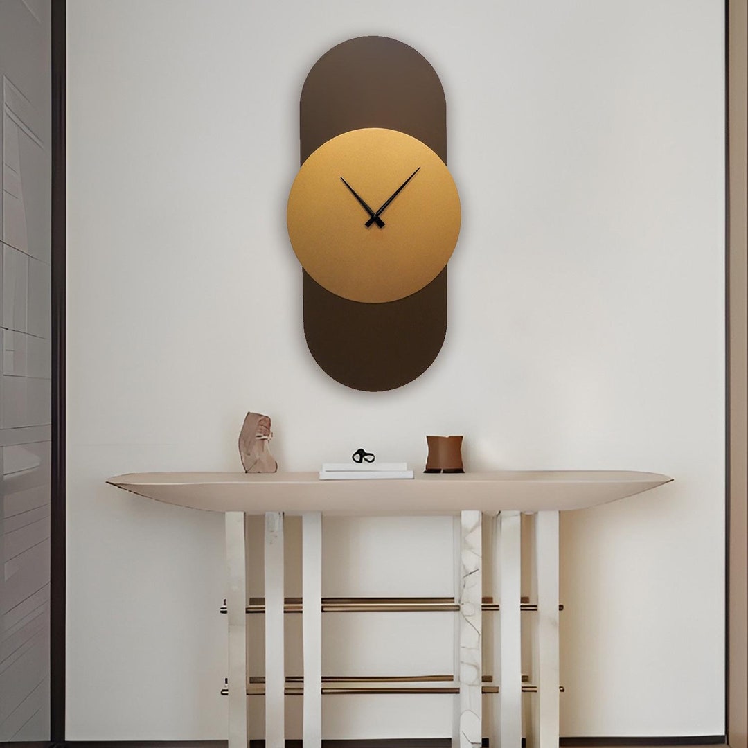 Solstice Metal Wall Clock, Silent Clocks for Wall, Modern Home Decor ...