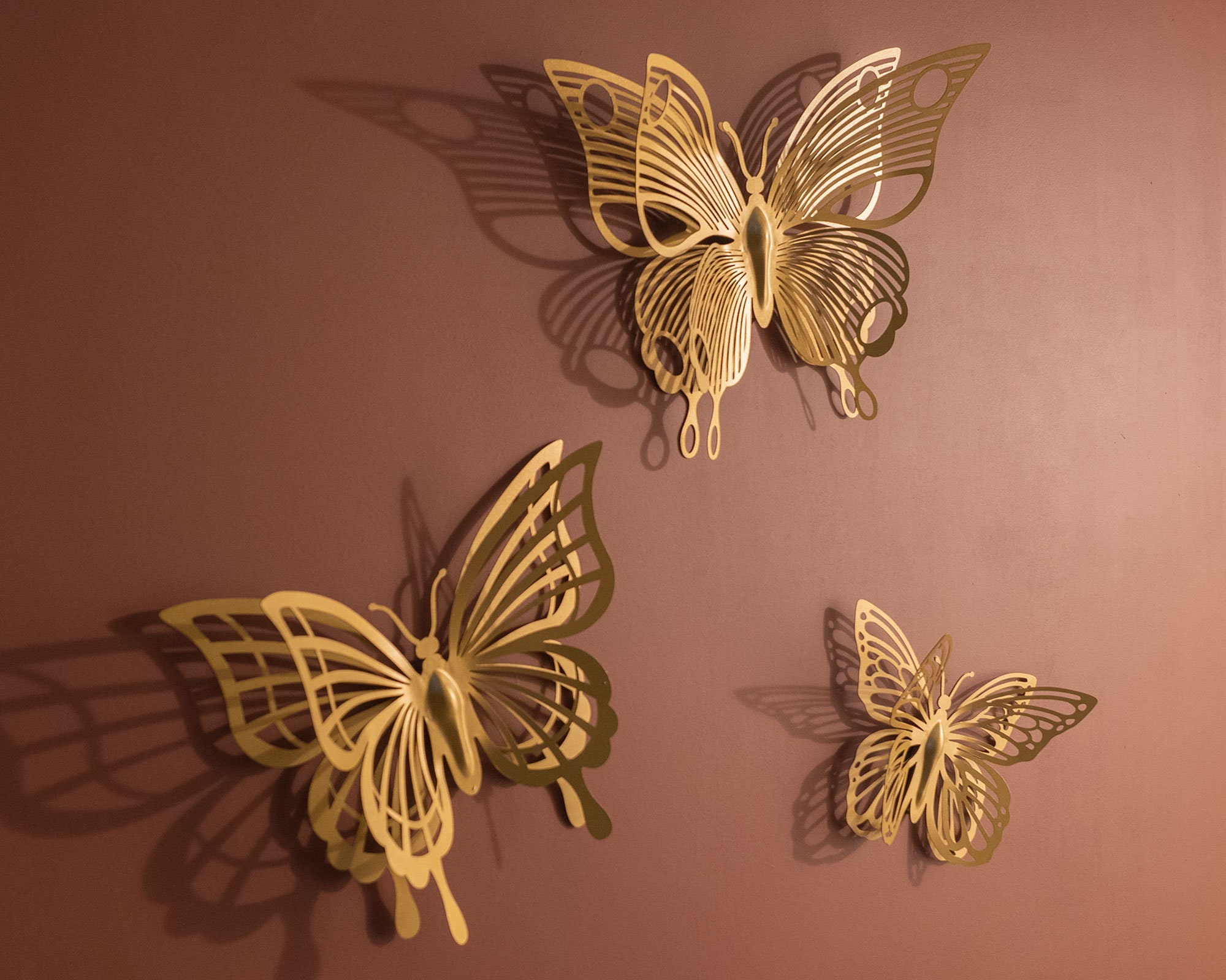 Butterfly Wall Hanging Metal 3d Butterflies Wall Art - Temu