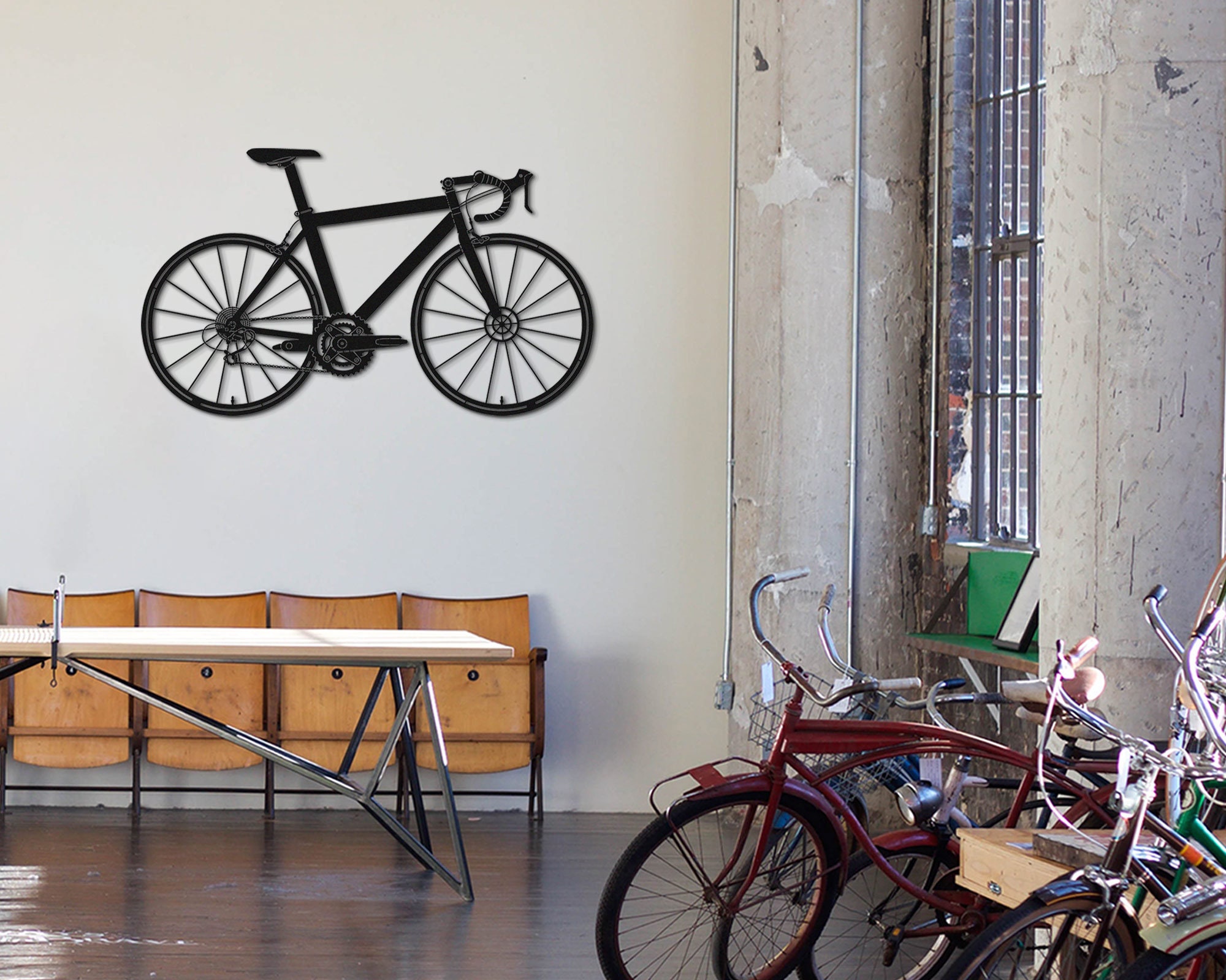 XL Bicycle Metal Wall Art Extra Large Bicycle Wall Art Bike Etsy
