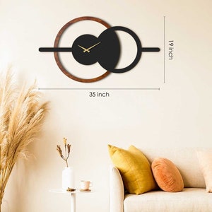 Modern Wall Clock, Geometric Wall Clock, Home Decor, Wall Clock