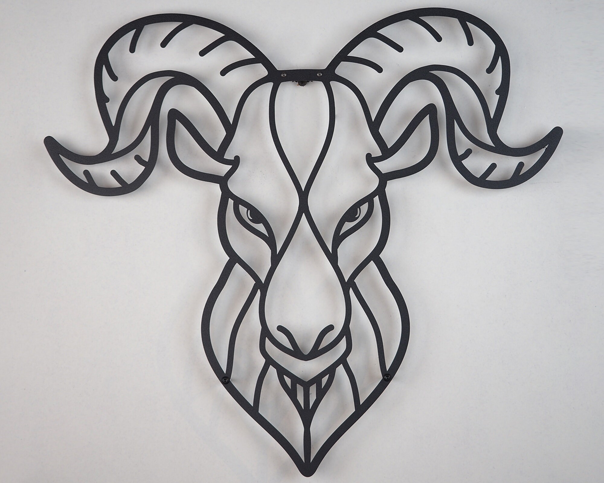 Metal Goat Wall Art Metal Wall Decor Capricorn Wall Art Etsy