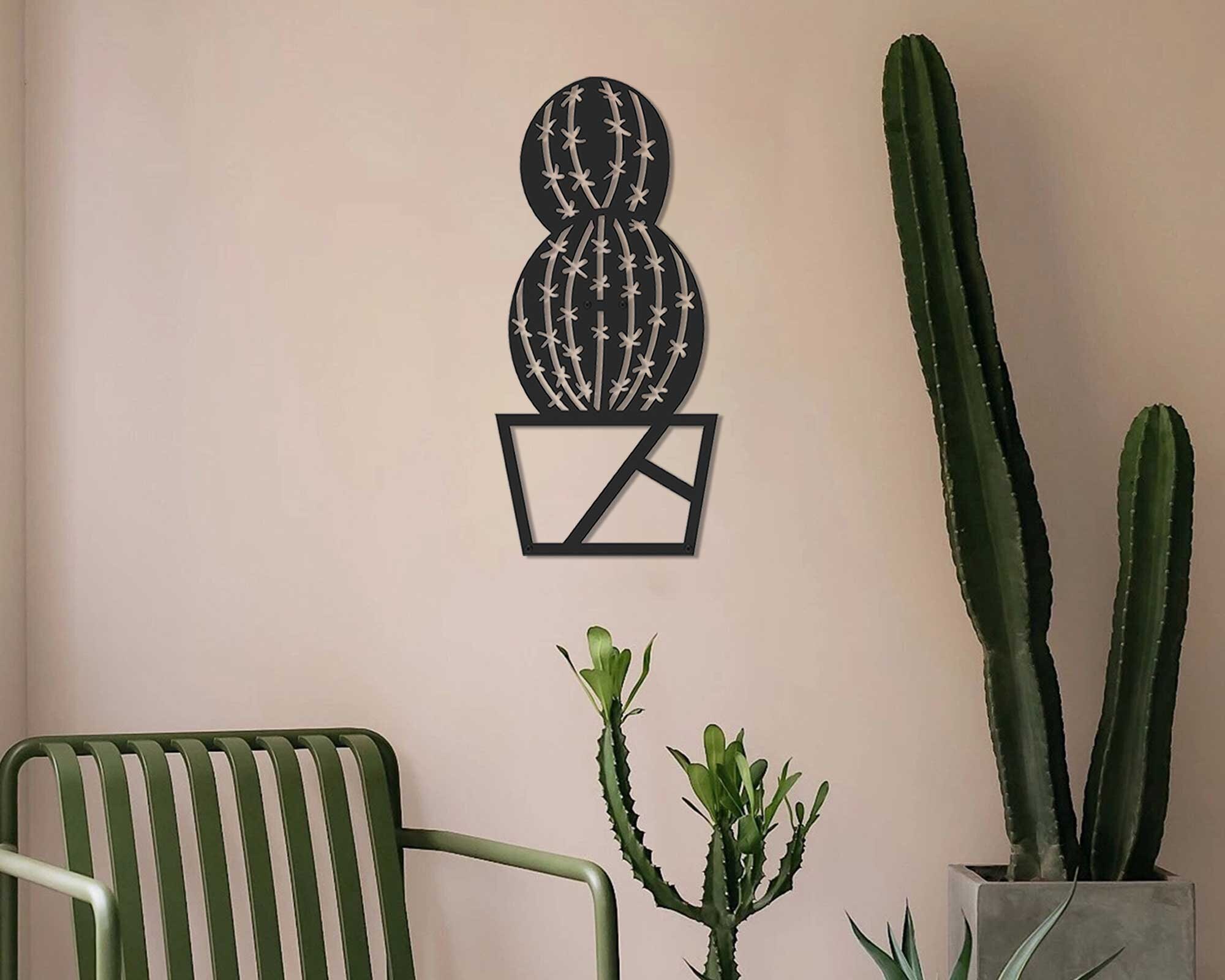 Metal Cactus Wall Art Metal Wall Decor Metal Wall Art Etsy