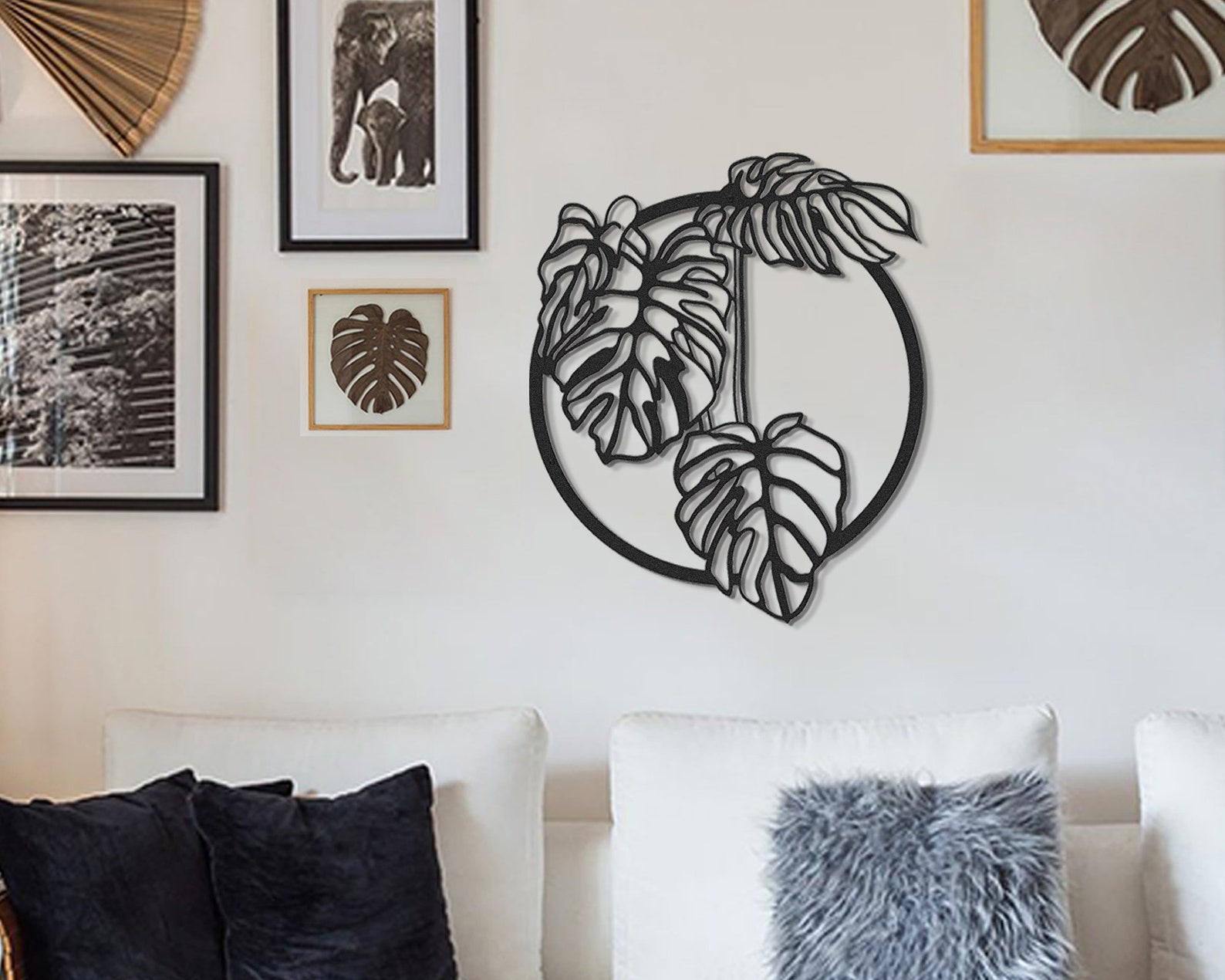 Monstera Metal Wall Art Metal Wall Decor Metal Leaf Wall Etsy