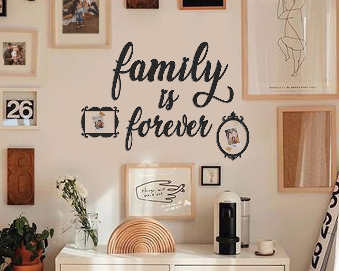 Metal Family is Forever Sign Metal Wall Art Home Decor Wall Etsy