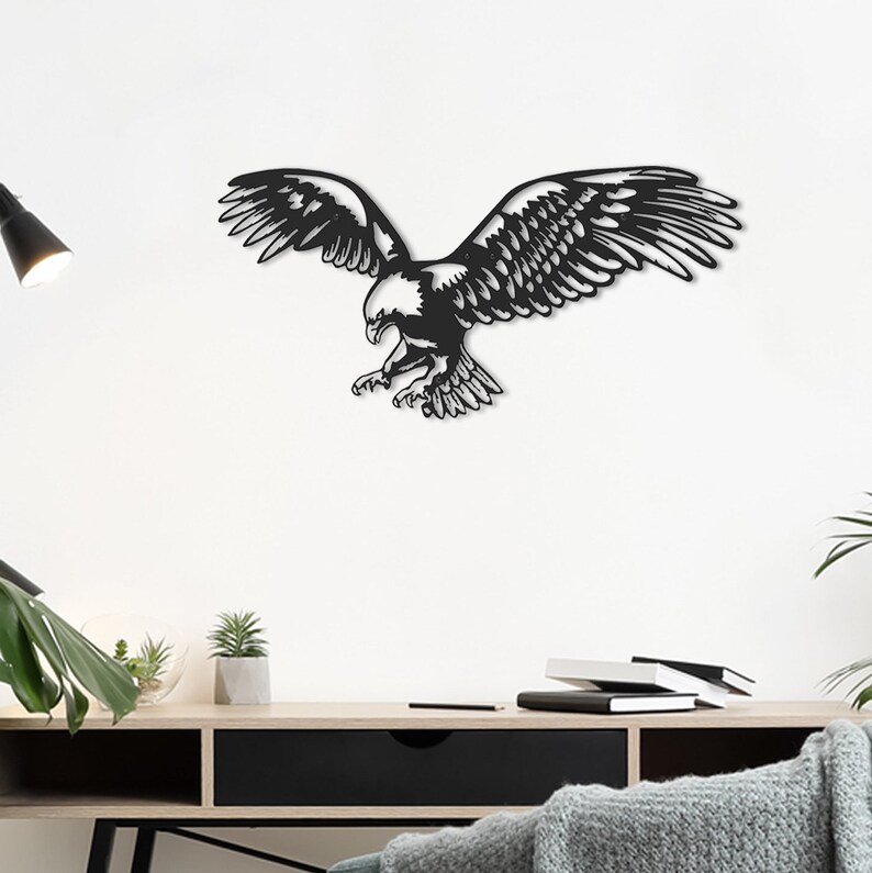 Metal Eagle Wall Art Metal Wall Decor Metal Wall Art Eagle | Etsy