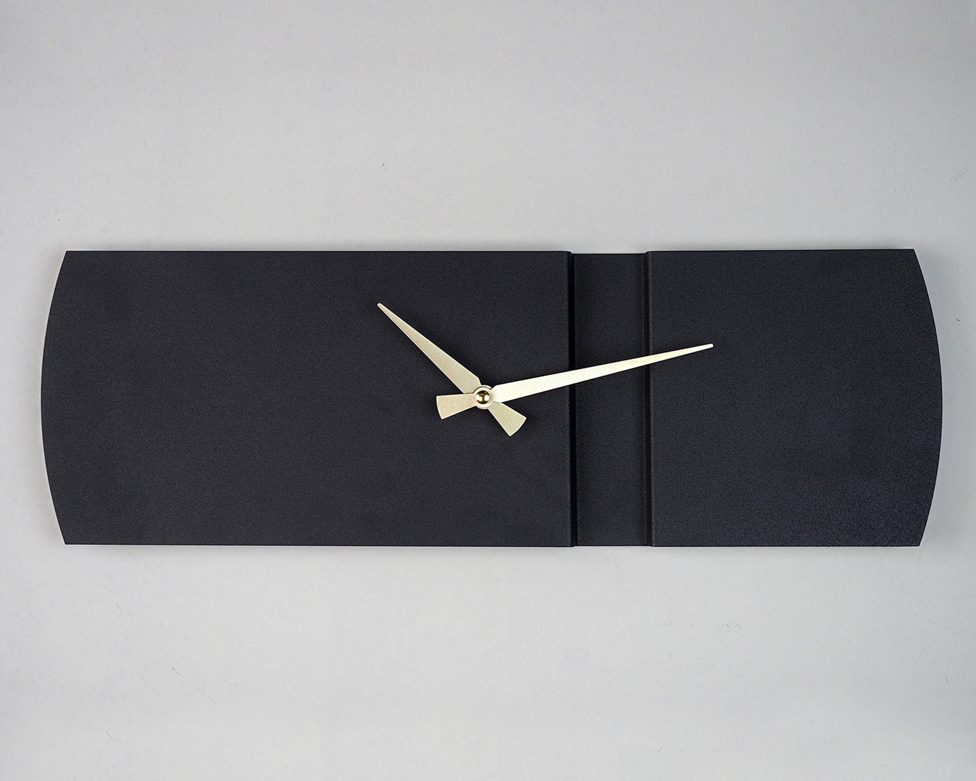 Metal Rectangle Wall Clock Modern Wall Clock Rectangular Etsy