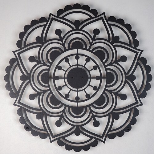 Metal Mandala Wall Art Metal Wall Decor Living Room Wall Etsy