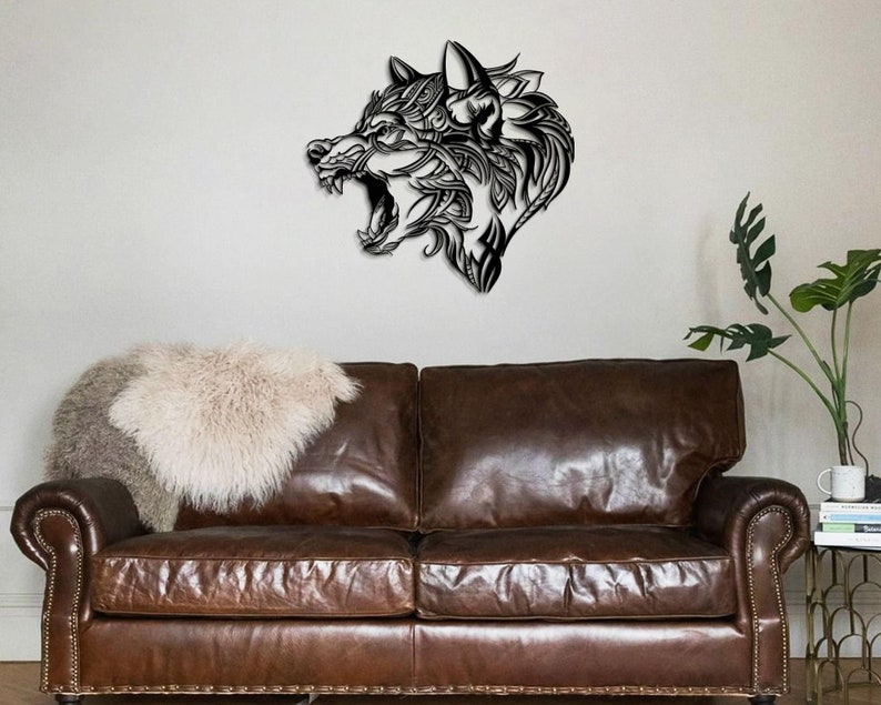Wolf Metal Wall Art Wolf Wall Decor Metal Wolf Sign Wolf - Etsy