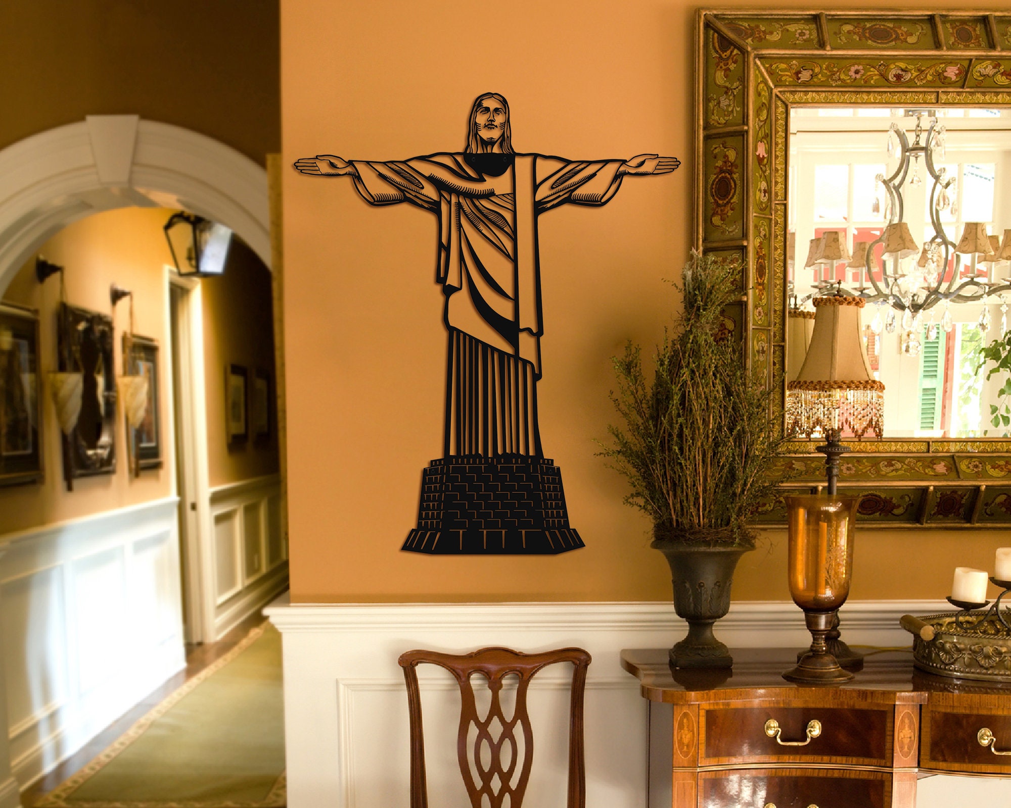 Jesus Christ Metal Wall Art Religious Wall Art Metal Wall Etsy