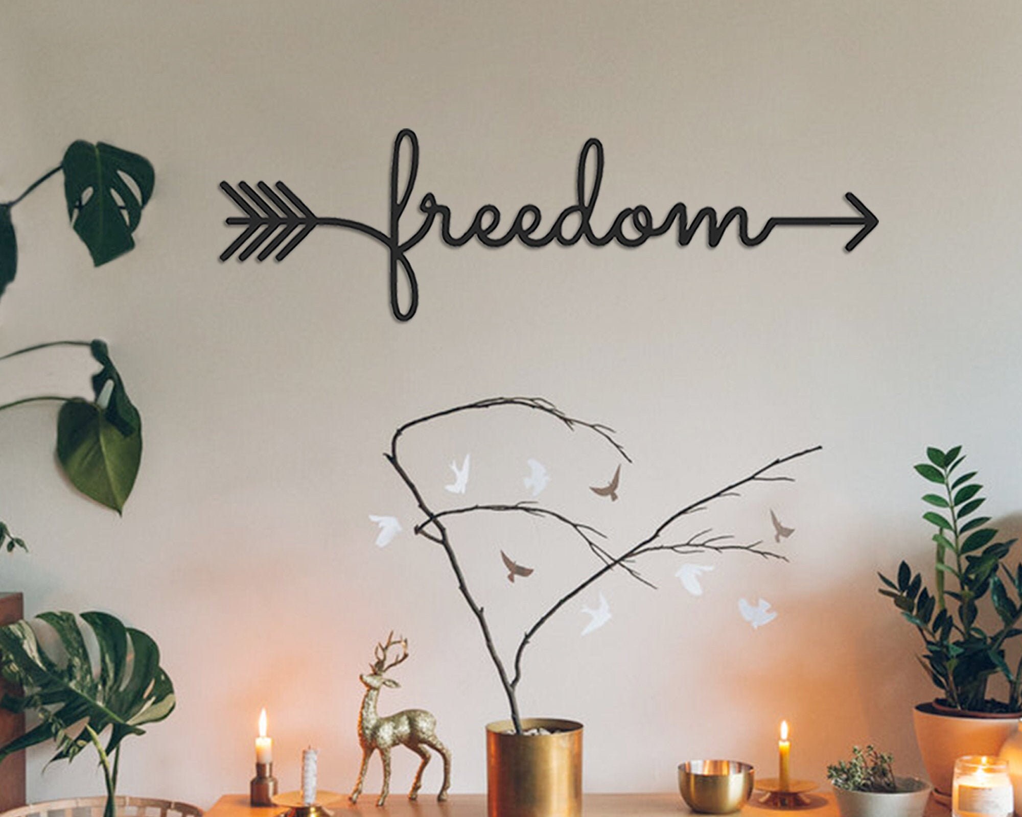 Freedom wall art deals