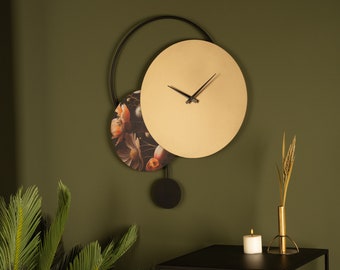 Modern Wall Clock, Metal Unique Wall Clock, Clocks for Wall, Home Decor, Wall Clocks, Metal Wall Clock Living Room Decor