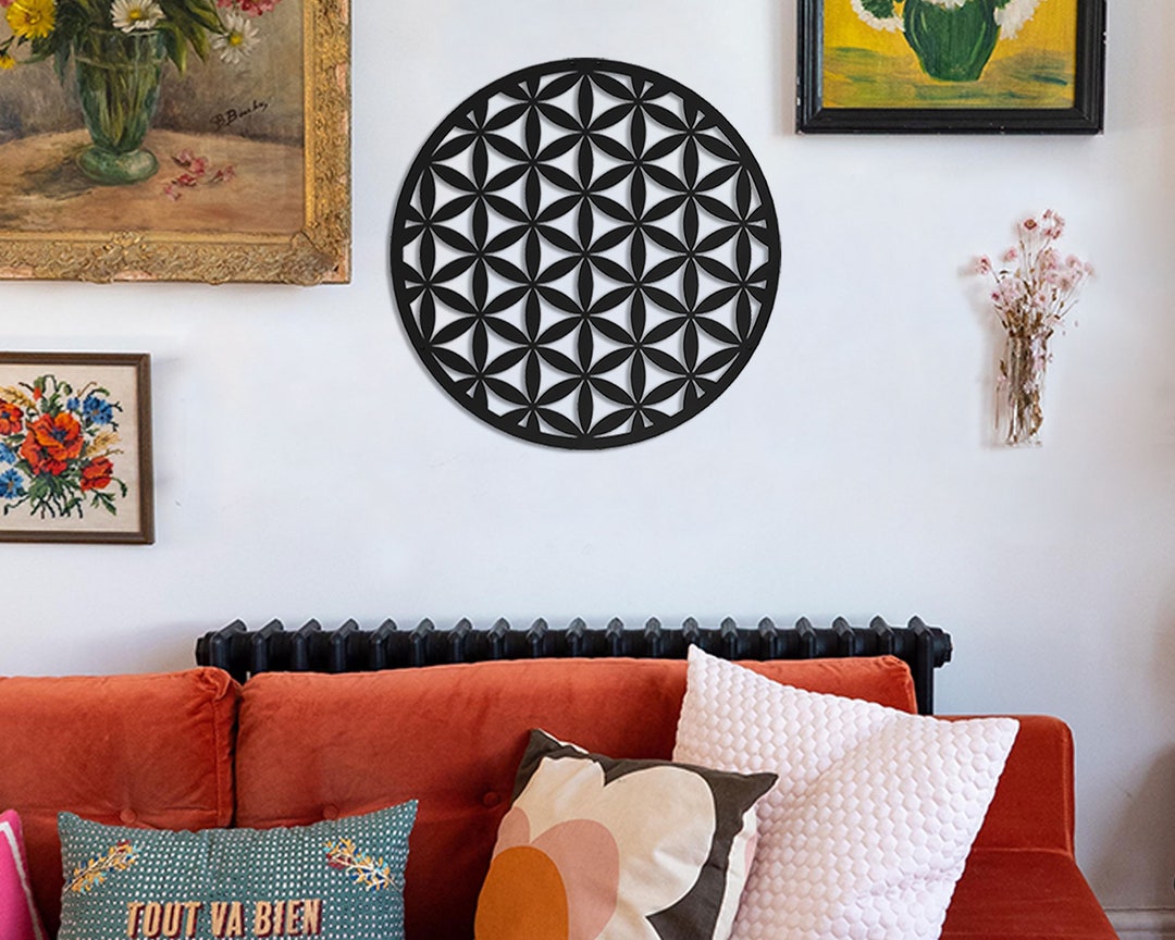 Flower of Life Metal Wall Art Sacred Geometry Art Wall - Etsy