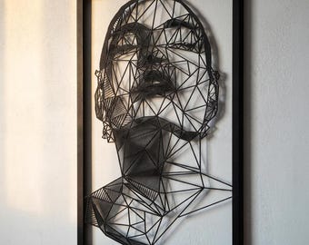 Abstrakte Wandbild Frau Gesicht, Abstrakte Wandbild, Einzigartige Wanddekoration, Modernes Wandbild, Modernes Wanddekor