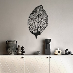 Metal Leaf Wall Art, Metal Wall Decor, Large Wall Art, Gold Wall Decor, Metal Wall Art, Wall Hangings, Home Decor, Living Room Decor