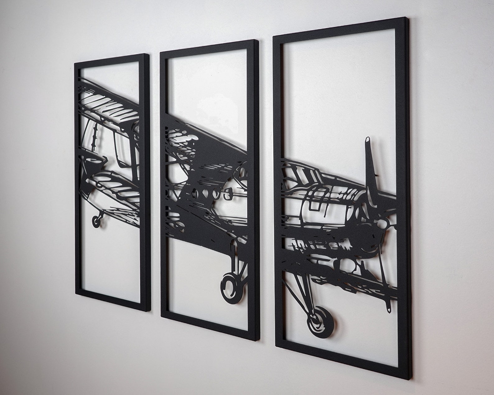 Metal Airplane Wall Art Large Metal Wall Art Metal Wall Etsy