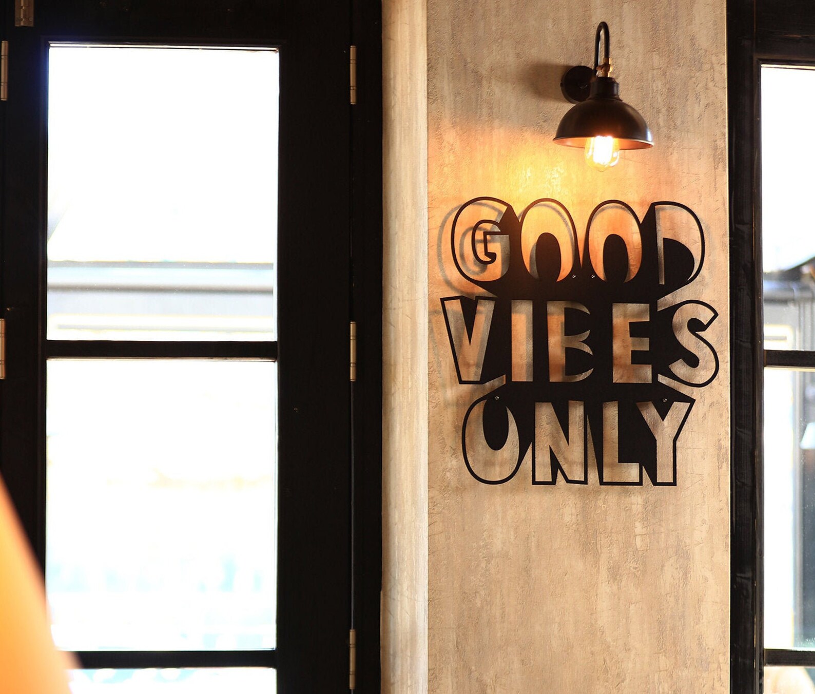 Metal Good Vibes Only Sign Metal Wall Art Metal Signs with Etsy