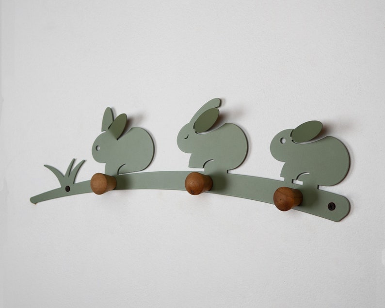 Animal Wall Hooks for Kids Nursery Decor Kid's Room Wall Etsy