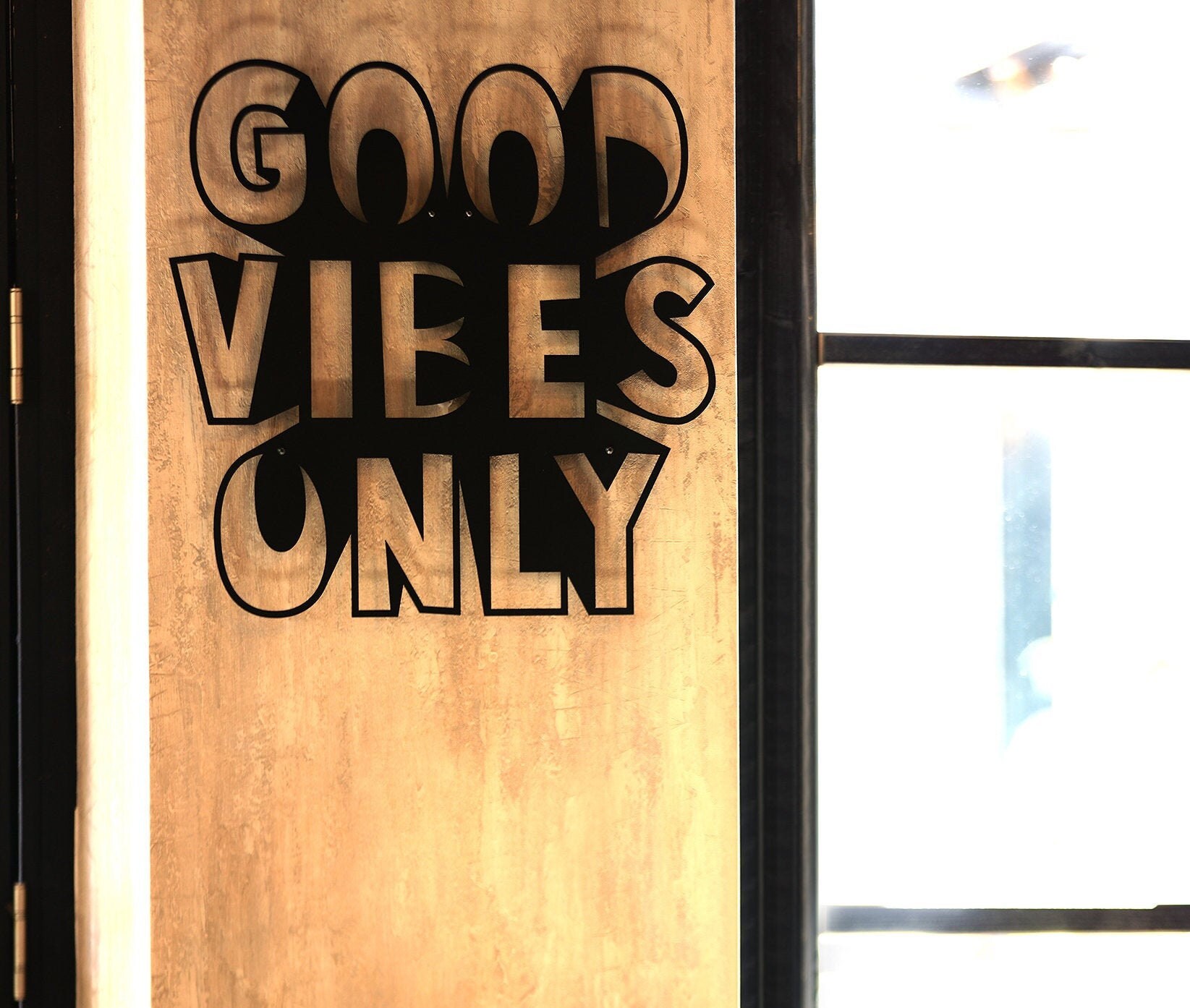 Metal Good Vibes Only Sign Metal Wall Art Metal Signs with Etsy