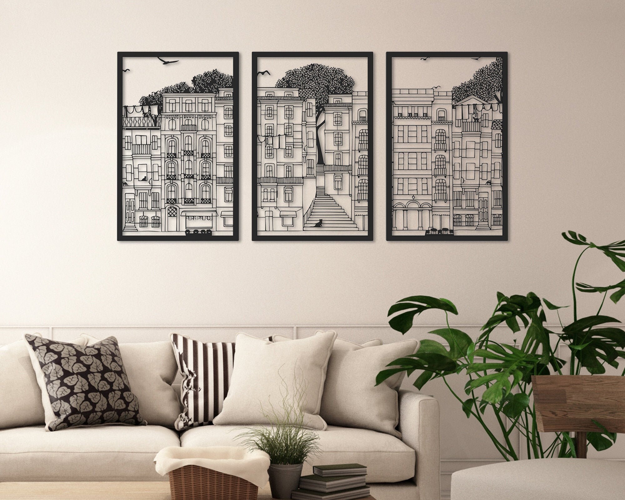 Large Metal Wall Art Oversized Wall Decor Living Room Wall Etsy