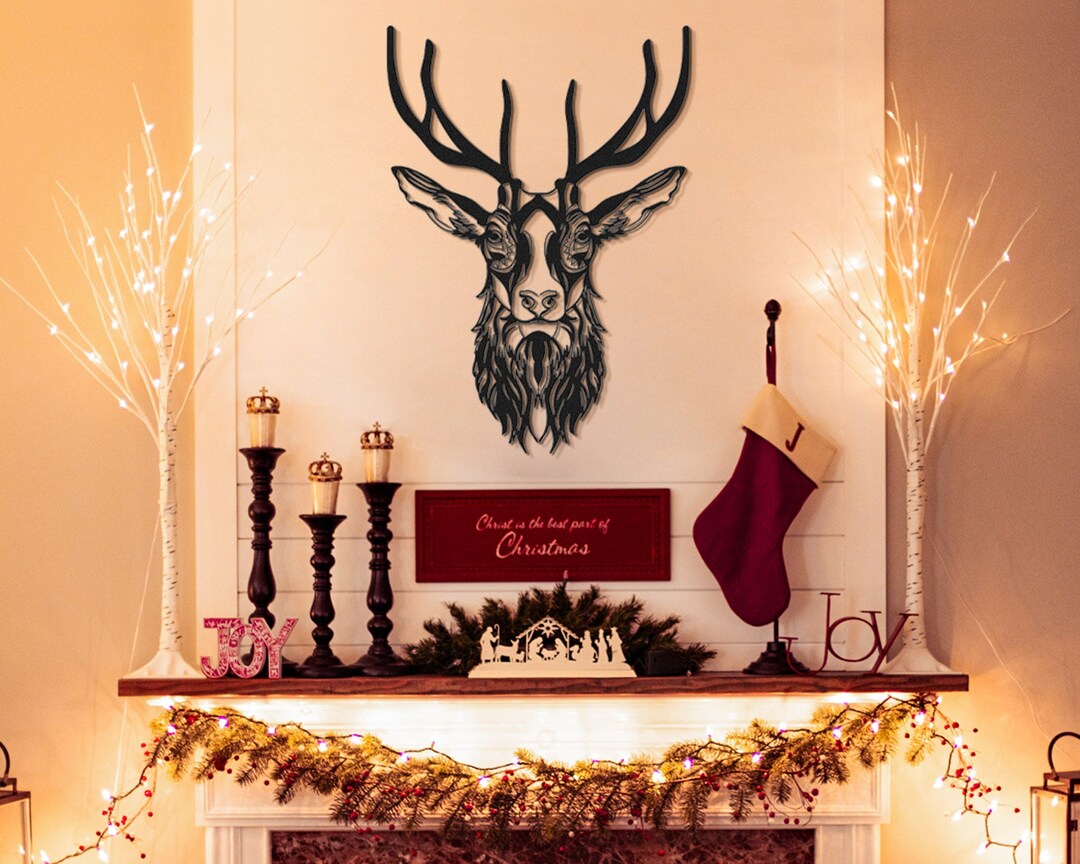 Metal Deer Wall Art, Deer Wall Decor, Deer Wall Hanging, Home Decor