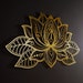 3D Mandala Wall Art, Metal Wall Art, Home Decor, Lotus Flower, Gold Wall Decor, Living Room Wall Art, Bedroom Wall Decor, Spiritual Wall Art