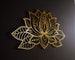 3D Mandala Wall Art, Metal Wall Art, Lotus Flower, Gold Wall Decor, Spiritual Wall Art, Home Decor Wall Hangings, Metal Wall Decor Bedroom 