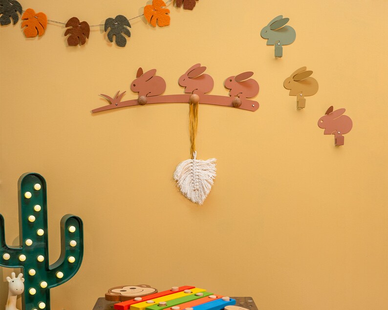 Animal Wall Hooks for Kids Nursery Decor Kid's Room Wall Etsy