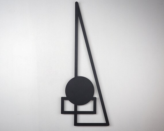 TRIDENT 1 Metal Wall Art Modern Wall Decor Geometric Wall - Etsy