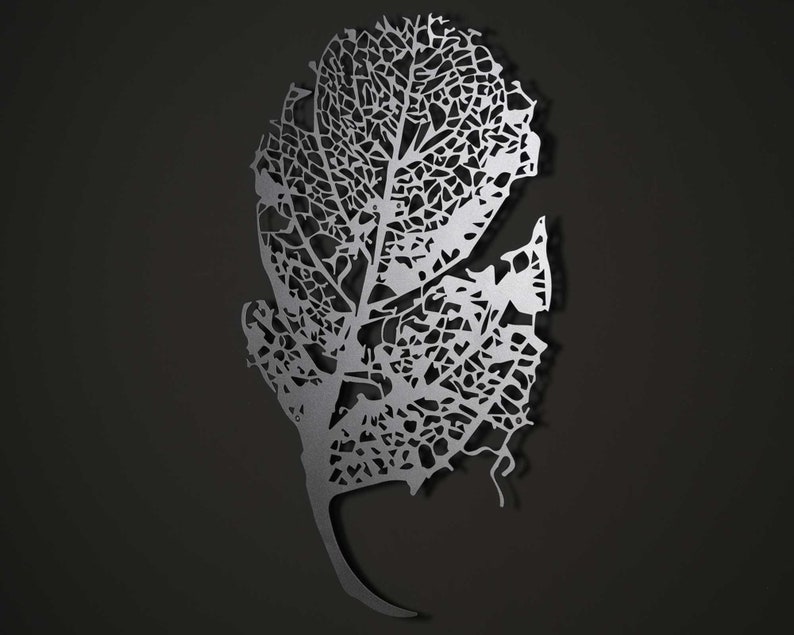 Metal Leaf Wall Art Metal Wall Decor Large Metal Wall Art Etsy