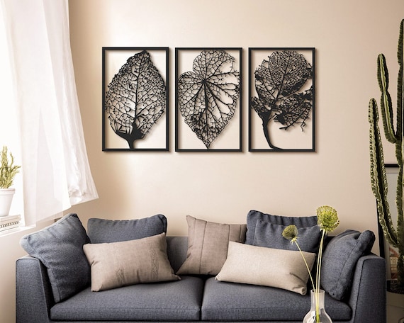 Leaves Large Metal Wall Art, Metal Wall Decor, Wall Hangings, Metal Leaf  Wall Art, Bedroom Wall Decor, Living Room Wall Art Oversized - Etsy