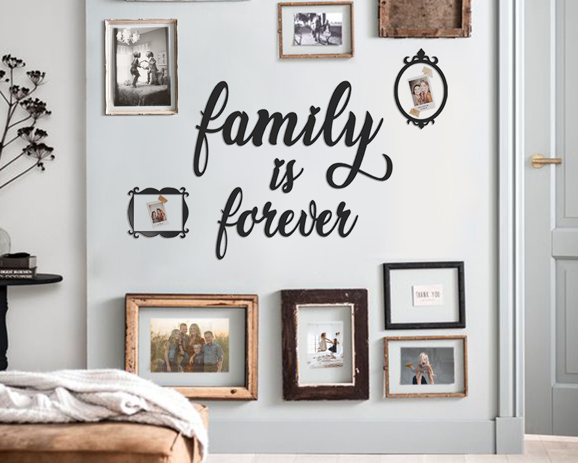 Metal Family is Forever Sign Metal Wall Signs Family Sign Etsy