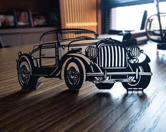 Classic Car Metal Free Standing Tabletop Decor, Gifts For Him, Car Guy Gift, Tabletop Art, Gift for Car Lovers, Gift for Boyfriend