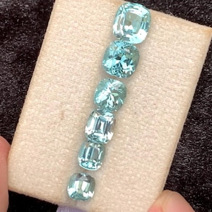10.6 CT’s seafoam blue tourmaline from Afghanistan