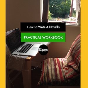 Cómo escribir una novela corta o una ficción corta, libro de trabajo práctico de 52 páginas, descarga digital instantánea, hojas de trabajo y consejos de escritura creativa