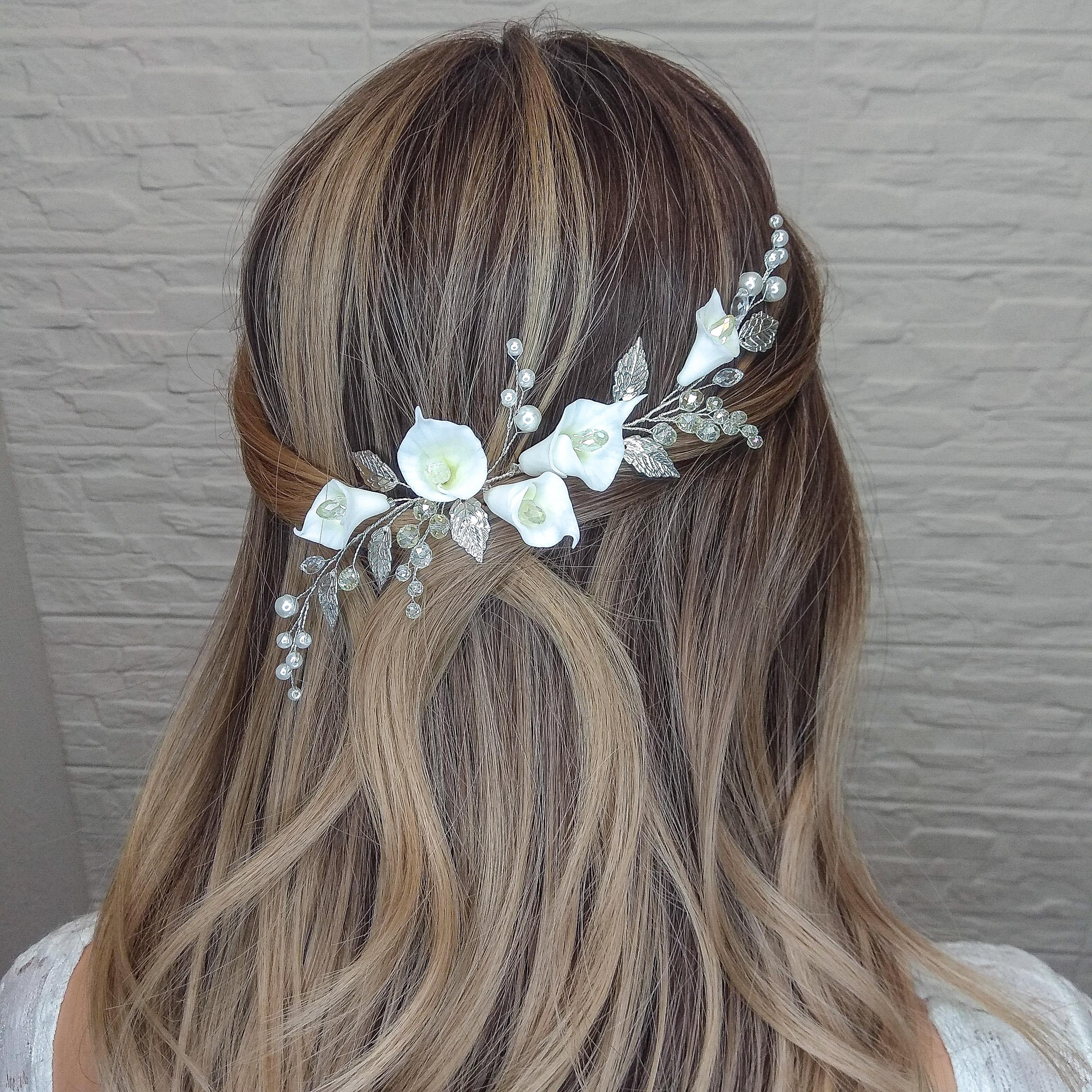 272. The Lily Flowers in the Garden Beaded Headband Lily Headband - Etsy main image 4
