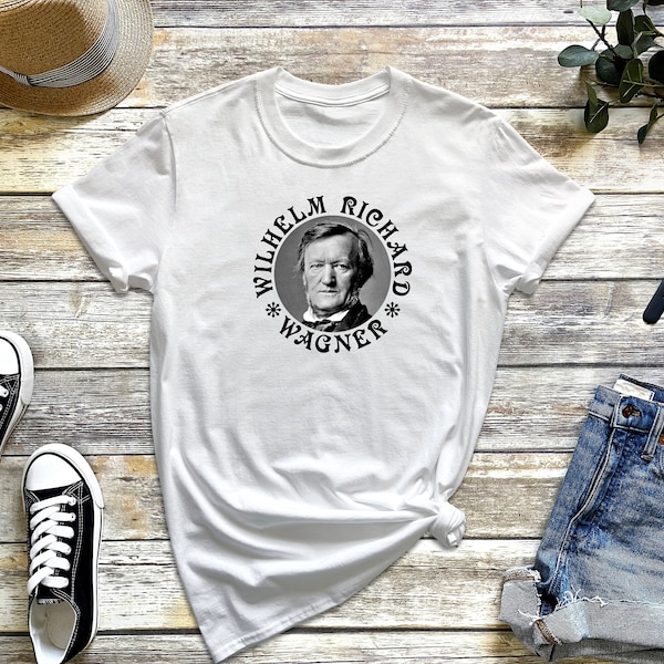 Wilhelm Richard Wagner - Vintage Design - Black - Short-Sleeve Unisex T-Shirt