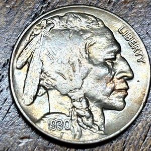 1930 Buffalo Nickel in UNC condition, all details full with original luster